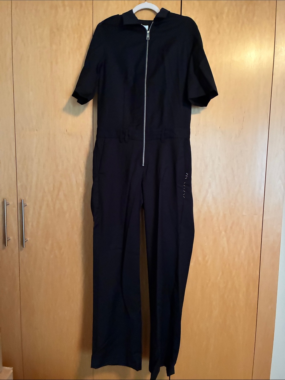 Zadig & Voltaire Black Short-Sleeve Zip Jumpsuit